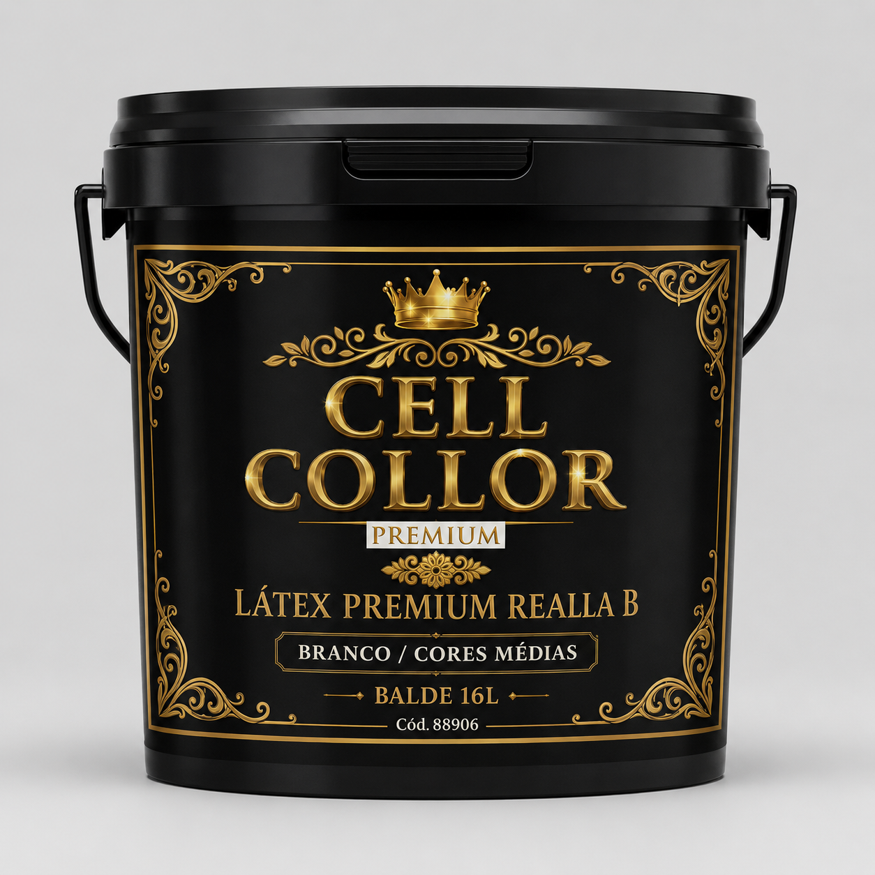 LATEX PREMIUM REALLA B BRANCO/CORES MEDIAS BALDE 16L