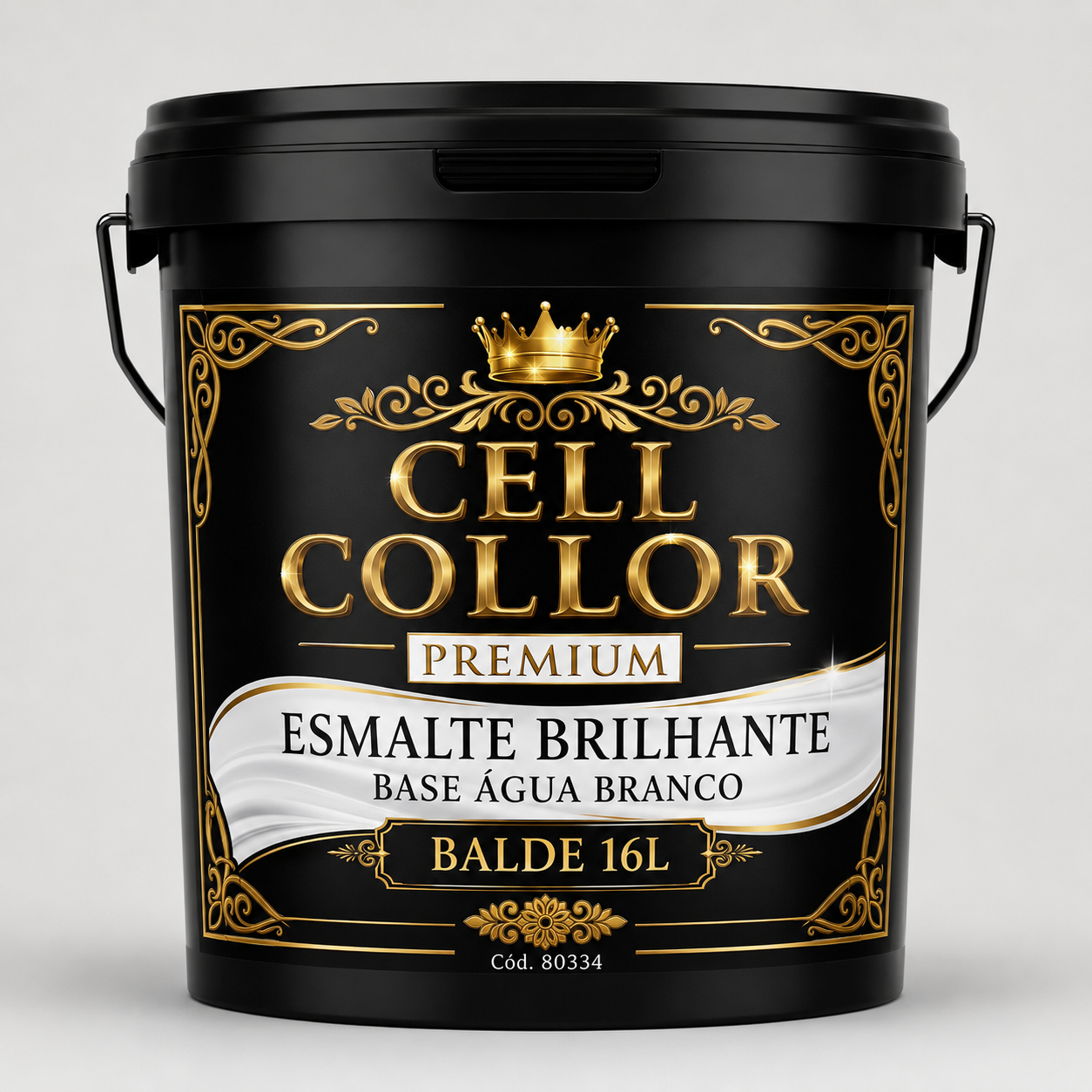 ESMALTE BRILHANTE BASE AGUA BRANCO BALDE 16L